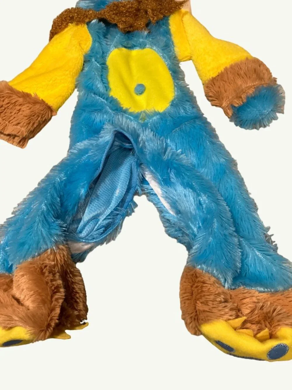 Teeny meanie Blue Monster Halloween Jumpsuit Costume 12-18 Months